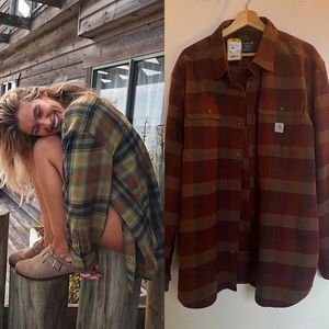 BNWT CARHARTT OVERSIZED FLANNEL SHIRT